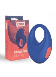 Синее эрекционное кольцо RRRING Casual Date Cock Ring - FeelzToys - в Волгодонске купить с доставкой