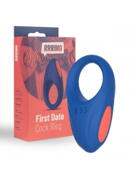 Синее эрекционное кольцо RRRING First Date Cock Ring - FeelzToys - в Волгодонске купить с доставкой