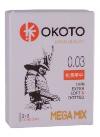 Набор из 4 презервативов OKOTO MegaMIX - Sitabella - купить с доставкой в Волгодонске