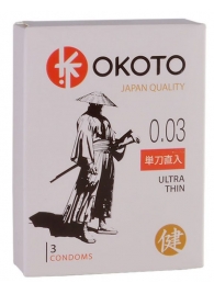 Ультратонкие презервативы OKOTO Ultra Thin - 3 шт. - Sitabella - купить с доставкой в Волгодонске