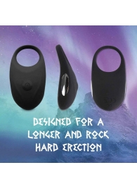 Черное эрекционное виброкольцо Thor Cockring - FeelzToys - в Волгодонске купить с доставкой
