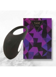 Черное эрекционное виброкольцо Thor Cockring - FeelzToys - в Волгодонске купить с доставкой