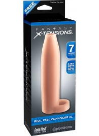 Телесная насадка Real Feel Enhancer XL - 17 см. - Pipedream - в Волгодонске купить с доставкой