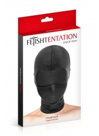 Сплошная маска-шлем с имитацией повязки для глаз - Fetish Tentation - купить с доставкой в Волгодонске