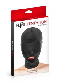 Сплошная маска на голову с прорезью для рта - Fetish Tentation - купить с доставкой в Волгодонске