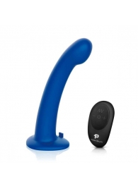 Синяя насадка Remote Control P-Spot G-Spot с черными трусиками - 20 см. - Pegasus - купить с доставкой в Волгодонске