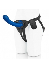 Синяя насадка Remote Control P-Spot G-Spot с черными трусиками - 20 см. - Pegasus - купить с доставкой в Волгодонске