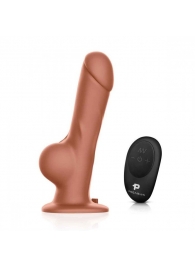 Реалистичный страпон с радиоуправлением Remote Control Realistic - 21 см. - Pegasus - купить с доставкой в Волгодонске