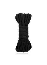 Черная хлопковая веревка для связывания Bondage Rope - 10 м. - Lux Fetish - купить с доставкой в Волгодонске