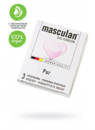Супертонкие презервативы Masculan Pur - 3 шт. - Masculan - купить с доставкой в Волгодонске