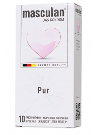 Супертонкие презервативы Masculan Pur - 10 шт. - Masculan - купить с доставкой в Волгодонске