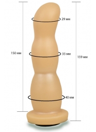 Телесная рельефная насадка Harness - 15,9 см. - LOVETOY (А-Полимер) - купить с доставкой в Волгодонске