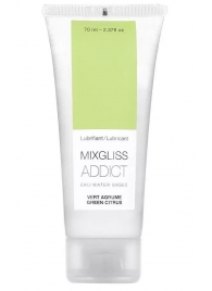 Смазка на водной основе Mixgliss Addict с ароматом цитруса - 70 мл. - Mixgliss - купить с доставкой в Волгодонске