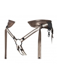 Бронзовый пояс для насадок Desirous Harness - Strap-on-me - купить с доставкой в Волгодонске