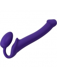 Фиолетовый безремневой страпон Silicone Bendable Strap-On - size M - Strap-on-me - купить с доставкой в Волгодонске