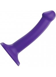 Фиолетовый фаллоимитатор-насадка Strap-On-Me Dildo Dual Density size S - 17 см. - Strap-on-me - купить с доставкой в Волгодонске