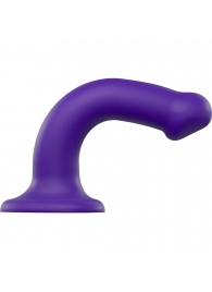 Фиолетовый фаллоимитатор-насадка Strap-On-Me Dildo Dual Density size M - 18 см. - Strap-on-me - купить с доставкой в Волгодонске