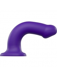 Фиолетовый фаллоимитатор-насадка Strap-On-Me Dildo Dual Density size L - 19 см. - Strap-on-me - купить с доставкой в Волгодонске