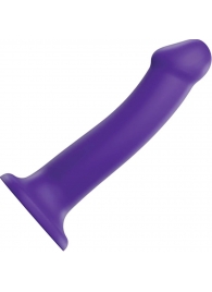 Фиолетовый фаллоимитатор-насадка Strap-On-Me Dildo Dual Density size L - 19 см. - Strap-on-me - купить с доставкой в Волгодонске