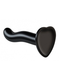 Черный фаллоимитатор-насадка Strap-On-Me P G spot Dildo size S - 16,4 см. - Strap-on-me - купить с доставкой в Волгодонске