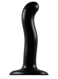 Черный фаллоимитатор-насадка Strap-On-Me P G spot Dildo size S - 16,4 см. - Strap-on-me - купить с доставкой в Волгодонске