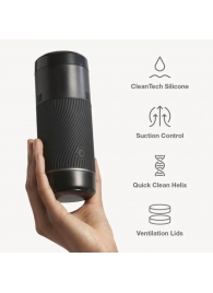 Черный мастурбатор с контролем всасывания Arcwave Pow Stroker - Arcwave - в Волгодонске купить с доставкой