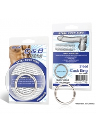 Стальное эрекционное кольцо STEEL COCK RING - 4.5 см. - BlueLine - в Волгодонске купить с доставкой