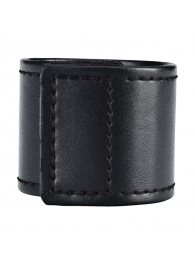 Хомут-утяжка для мошонки из искусственной кожи на липучке VELCRO BALL STRETCHER- 4 см. - BlueLine - в Волгодонске купить с доставкой