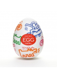 Мастурбатор-яйцо Keith Haring EGG STREET - Tenga - в Волгодонске купить с доставкой