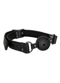 Черный кляп-шарик BALL GAG DIAMOND - Dream Toys - купить с доставкой в Волгодонске