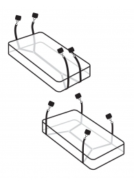 Фиксаторы для кровати WRAPAROUND MATTRESS RESTRAIN - Pipedream - купить с доставкой в Волгодонске