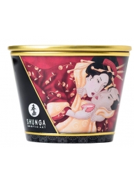 Массажная  свеча Sparkling Strawberry Wine с ароматом клубничного вина - 170 мл. - Shunga - купить с доставкой в Волгодонске