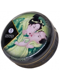 Массажная свеча Exotic Green Tea с ароматом зелёного чая - 30 мл. - Shunga - купить с доставкой в Волгодонске