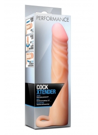 Телесная насадка на пенис Cock Xtender - 17,7 см. - Blush Novelties - в Волгодонске купить с доставкой