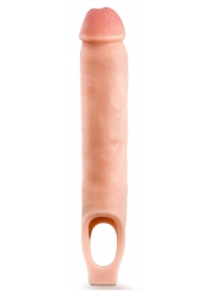 Телесная насадка-удлинитель 11.5 Inch Silicone Cock Sheath Penis Extender - 29,2 см. - Blush Novelties - в Волгодонске купить с доставкой