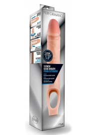 Телесная насадка на пенис 10 Inch Cock Sheath Extender - 25 см. - Blush Novelties - в Волгодонске купить с доставкой