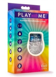 Фиолетовое эрекционное виброкольцо Pleaser Rechargeable C-Ring - Blush Novelties - в Волгодонске купить с доставкой