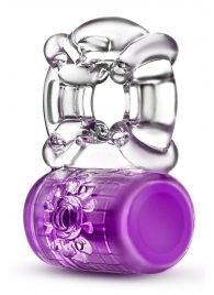 Фиолетовое эрекционное виброкольцо Pleaser Rechargeable C-Ring - Blush Novelties - в Волгодонске купить с доставкой