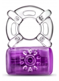 Фиолетовое эрекционное виброкольцо One Night Stand Vibrating C-Ring - Blush Novelties - в Волгодонске купить с доставкой