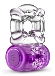 Фиолетовое эрекционное виброкольцо One Night Stand Vibrating C-Ring - Blush Novelties - в Волгодонске купить с доставкой