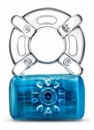 Синее эрекционное виброкольцо One Night Stand Vibrating C-Ring - Blush Novelties - в Волгодонске купить с доставкой