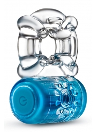 Синее эрекционное виброкольцо One Night Stand Vibrating C-Ring - Blush Novelties - в Волгодонске купить с доставкой