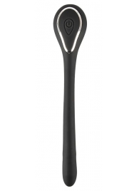Черный гибкий уретральный стимулятор с вибрацией Vibrating Bendable Dilator - 13,5 см. - Orion - купить с доставкой в Волгодонске