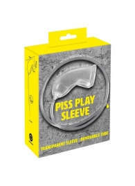 Прозрачная насадка на пенис Piss Play Sleeve для игр с мочеиспусканием - Orion - купить с доставкой в Волгодонске