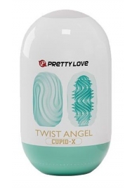 Бирюзовый мастурбатор-яйцо Twist Angel - Baile - в Волгодонске купить с доставкой