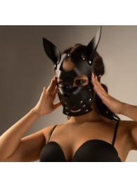 Черная маска  Собака  с ушками - Crazy Handmade - купить с доставкой в Волгодонске