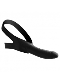 Черный кляп-страпон Masters Mini Face Fuck Strap-On - 14 см. - XR Brands - купить с доставкой в Волгодонске