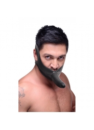 Черный кляп-страпон Masters Mini Face Fuck Strap-On - 14 см. - XR Brands - купить с доставкой в Волгодонске