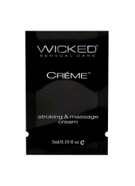 Крем для массажа и мастурбации Wicked Stroking and Massage Creme - 3 мл. - Wicked - купить с доставкой в Волгодонске