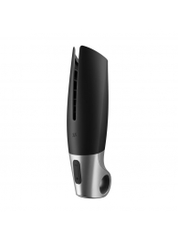 Черный мастурбатор с вибрацией Power Masturbator - Satisfyer - в Волгодонске купить с доставкой
